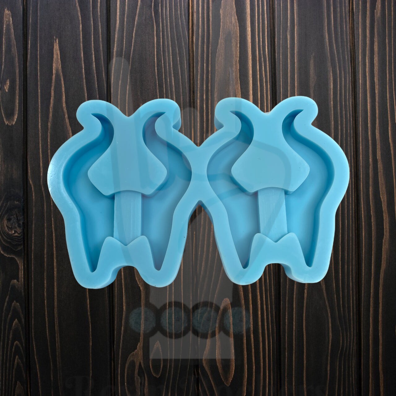 Maleficent Inspired Straw Topper Silicone Mold for Epoxy Resin Art